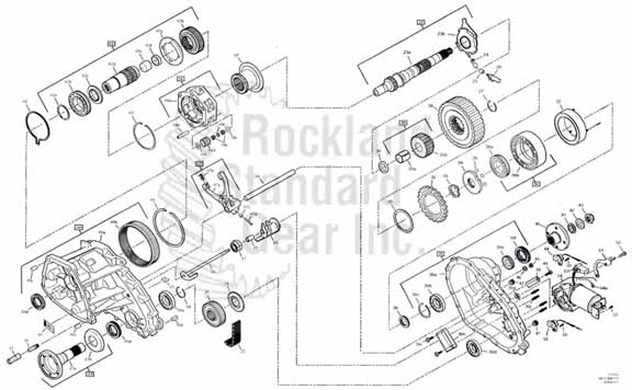 Borg Warner 4411 Torque on Demand Transfer Case diagram