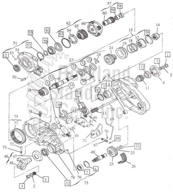 Borg Warner 1354 Transfer Case graphic