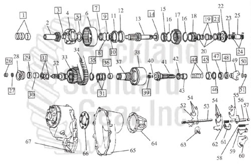 New Process 228 & 229 Transfer Case diagrams