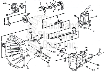 New Venture Gear 1500 Transmission / Shift Mechanisms & Case Components diagram