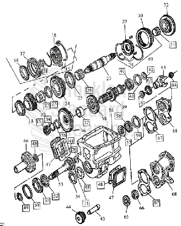 GM SM465 4-SPD diagram